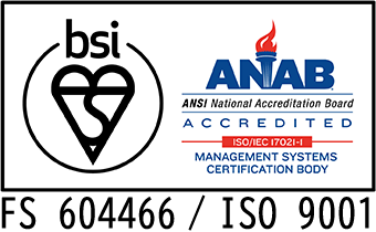 BSI ANAB FS 604466/ISO 9001